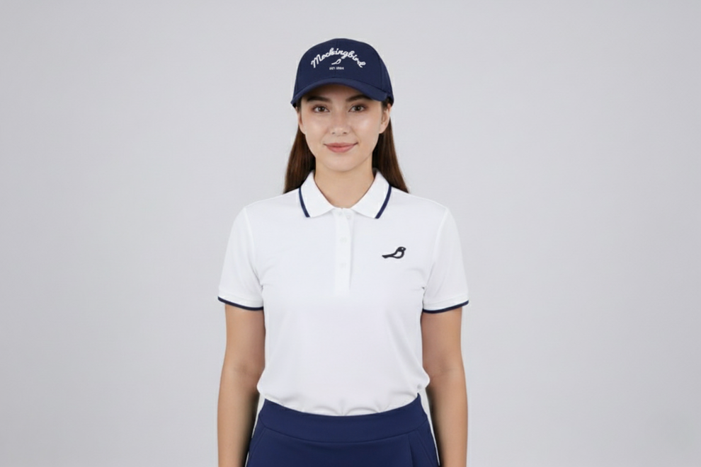 Classic Blue Cap | Gorra de golf azul marino – Mockingbird Golf